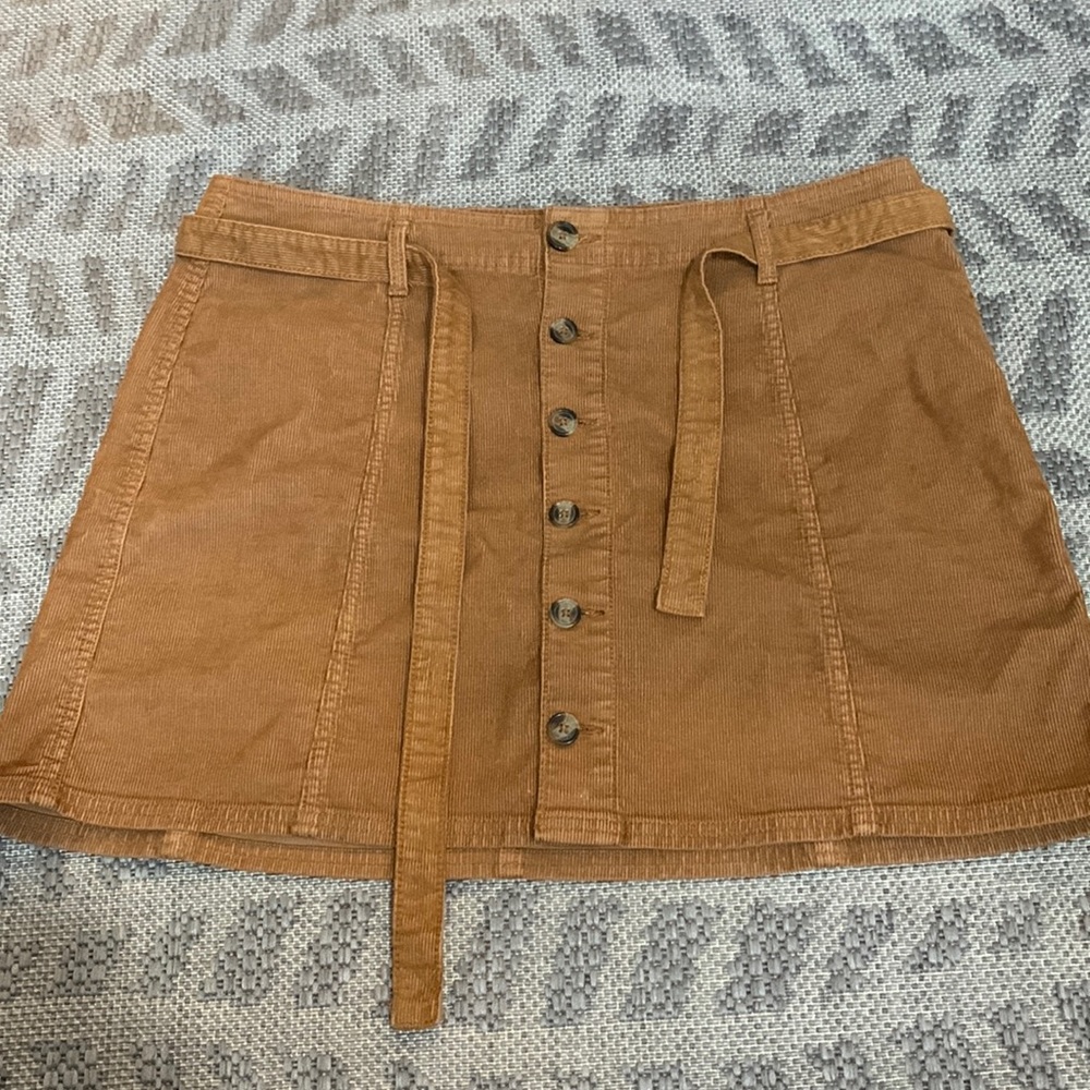 American Eagle Corduroy Hi-Rise A Line Skirt
